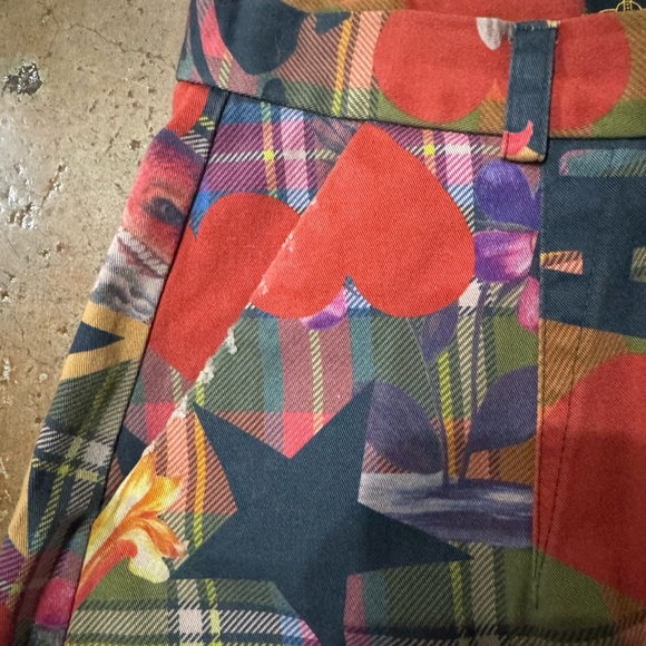 Vivienne Westwood plaid sea monster print shorts 40 - Picture 7 of 11